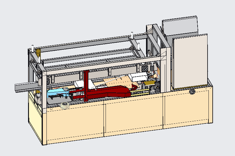 卧式开箱机proe5.0.zip